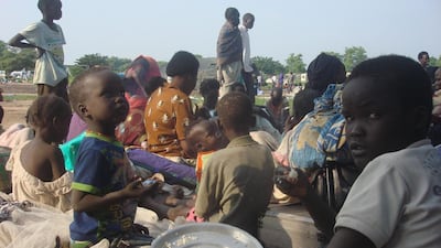 At least 3,000 displaced people gather to seek shelter in Juba, South Sudan at the UN compound in Tomping area on July 11, 2016 as clashes between government and opposition forces enter their fifth day, pushing the country back towards civil war. Beatrice Mategwa/UNMISS via AP