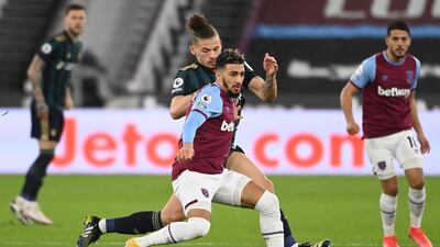 Said Benrahma - 6 - Like Fornals, he started slowly but produced a number of through balls and neat quick one-twos with Lingard. He nearly scored from about 25 yards out in the first half but was denied by Meslier. EPA