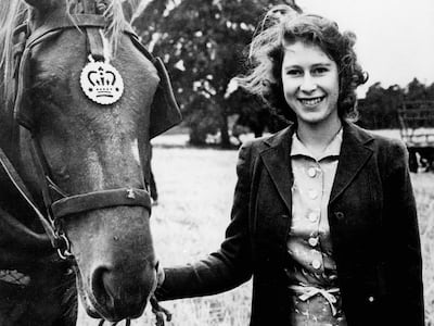 The then Princess Elizabeth at Sandringham in 1943. AFP