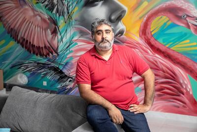Vinayak Mahtani, chief executive of holiday rentals business bnbme, experienced the trauma of seeing his property investment depreciate but has transformed that failure into a successful business now. Photo: Antonie Robertson / The National
