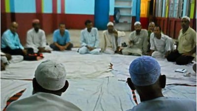 About 20 poets gather each month to recite Urdu poetry and keep the art form alive. Photos courtesy of Bibek Bhandari