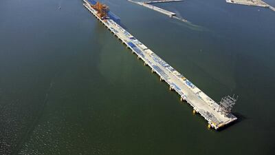 Above, the Sudeste Superport, an export terminal for Brazil’s main iron-ore producing region. Courtesy MMX