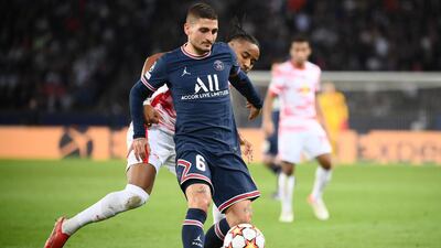 Marco Verratti - 8: Lovely ball to pick out Draxler in box early on but German couldn’t keep volley down. Midfield engine that suddenly came to life in second half with a series of magnificent blocks on Leipzig strikes around edge of PSG area. Outstanding for last 30 minutes. AFP