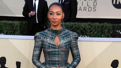 We absolutely adore Get Out star Betty Gabriel's unique Phuong My dress. We certainly didn't expect we'd love a tartan-style dress this much. Mike Nelson / EPA