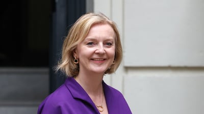 Liz Truss, UK prime minister and leader of the Conservative Party, departs from the party's headquarters in London, UK. Bloomberg