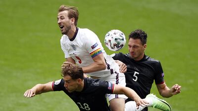 Harry Kane 6 - Poor in tournament and didn’t touch the ball for 21 minutes. Was almost in after 45 before a sliding challenge from Hummels. Golden Boot winner in the World Cup final, big disappointment in Euro 2020 up until the 86th minute. Went down clutching his knee after 56 but stayed on. Which was fortunate for England as he headed in the second. EPA