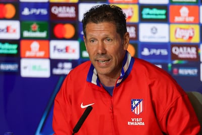 Atletico Madrid manager Diego Simeone. AFP