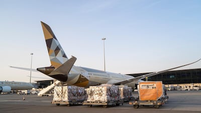 The businesses that will be transferred to the new platform include Etihad Airport Services Cargo, Etihad Engineering, Etihad Airport Services Ground, Etihad Aviation Training, Etihad Secure Logistics and Etihad Technical Training. Photo: Etihad