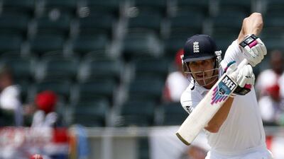 England's Nick Compton plays a shot during the third Test against South Africa in Johannesburg last weekend. Siphiwe Sibeko / Reuters / January 15, 2016