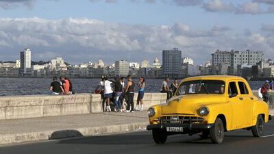 It is estimated that up to 60,000 American cars from the 1950s era are still running in Cuba. Enrique De La Osa / Reuters