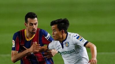 Sergio Busquets 8 - The experienced midfielder’s passing was on point after a precise ball picked out Messi perfectly to run through on goal and finish. Busquets didn’t put a foot wrong on the night, consistently finding small gaps in the Getafe midfield. Reuters
