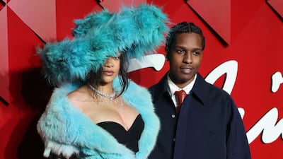 Rihanna and A$AP Rocky on the red carpet at the Fashion Awards 2024 at the Royal Albert Hall in London. All photos: Getty Images