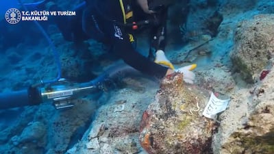 Archeologists have found an ancient shipwreck believed to be the oldest ever discovered. Photo: Mehmet Nuri Ersoy / X