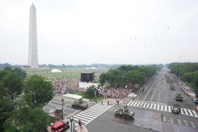 A military parade commemorating the Army's 250th anniversary and coinciding with President Donald Trump's 79th birthday. AP