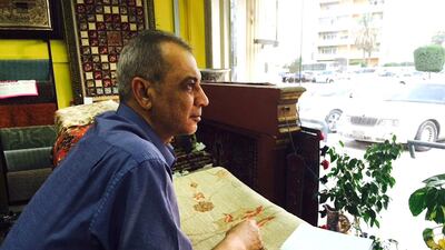 A carpet seller in Riyadh’s Olaya Street, where business has fallen by more than half over the past two years. Sean Cronin / The National
