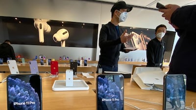 Over a four-year period, iPhone trade-in value will dip steadily, losing between 23.45 per cent to 33.09 per cent annually. AP