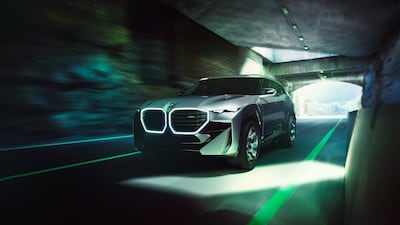 The BMW XM SUV concept car boasts bold styling, which manifests as offbeat proportions and a plethora of sharp edges. All photos: BMW