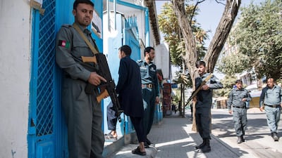 Security is tight in Kabul, where the Taliban attacked many polling stations.