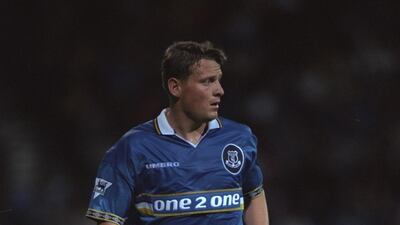 4) 1997/99 home: Tough times for Everton fans. Avoiding relegation by goal difference, key players Gary Speed and Duncan Ferguson sold and an outrageous move away from royal blue for the home kit. Sacrilege in a strip. Getty