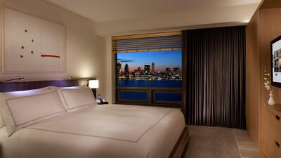 The rooms offer views of the Hudson river. Courtesy The Conrad New York