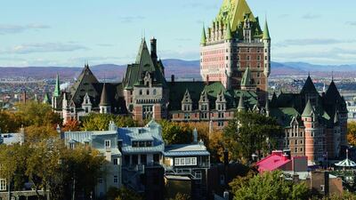 The Fairmont Le Château Frontenac is an iconic sight on the Quebec City skyline, as well as being one of the city’s top hotels. iStockphoto.com
