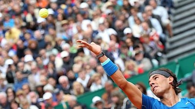 Rafael Nadal needed just 72 minutes to record a 6-4, 6-1 win against Russian qualifier Teimuraz Gabashvili. Sebastian Nogier / EPA