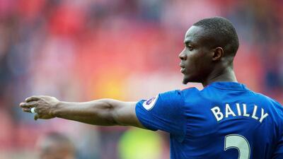 Manchester United's Eric Bailly in action against Sunderland on April 9, 2017. Peter Powell / EPA