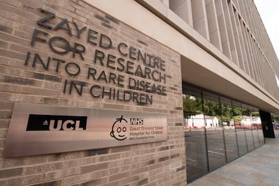 The Zayed Centre for Research into Rare Disease in Children was opened in London on July 7. Wam