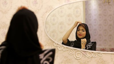 Mashael Al Shehhi sent Bahraini actress Haifa Hussain one of her videos and she is now an actress on TV. ‘I want to become an ambassador of the UAE TV industry,’ she says. Pawan Singh / The National