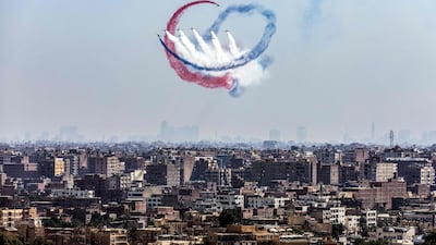 A 'loop the loop' above Giza.