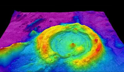 LiDar technology uses drones and laser beams to map the earth's surface. Courtesy NOAA Ocean Exploration & Research