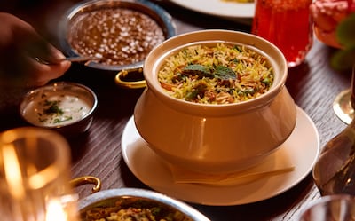 Jamavar specialises in Hyderabadi biryani. Photo: Jamavar Dubai