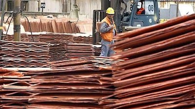 Copper futures for September traded on the London Stock Exchange are down 9.9 per cent to $9,180 per tonne. Reuters