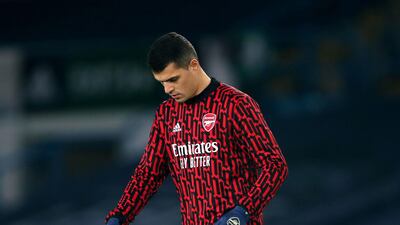 Granit Xhaka – 5. Chasing shadows because of the quick exchange of passes in the Leeds midfield, and blasted a free kick over in one of Arsenal’s best opportunities in the second half. PA