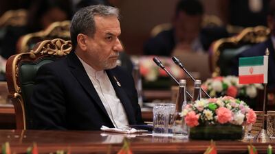 Iran's Foreign Minister Abbas Araghchi at the Brics meeting of foreign ministers in New Delhi. Reuters