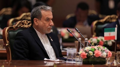 Iran's Foreign Minister Abbas Araghchi at the Brics foreign ministers' meeting in New Delhi, India. Reuters