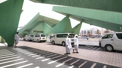 Abu Dhabi Central Bus Station, which opened in 1989, is known for its impressive brutalist architecture. Victor Besa / The National