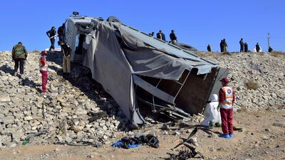 Four people were killed and at least 30, most of them police officers, injured in the suicide bombing of a lorry taking them to assist a polio vaccination campaign near Quetta, Pakistan. AP