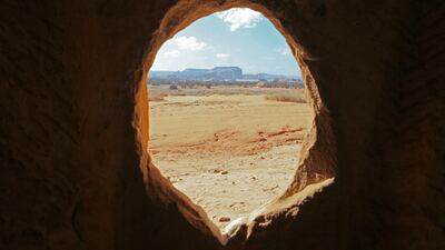 The ruins of Qasr Al-Bint stands at the ancient rock heritage site at Al Ula, Saudi Arabia. Saudi Arabia's Crown Prince Mohammed Bin Salman officially launched his vision of the mega tourism project at the ancient site of Al Ula. Bloomberg