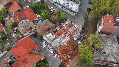 Many people in Sindirgi remained outdoors, too afraid to return to their homes after the quake