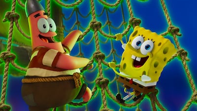 SpongeBob SquarePants, right, voiced by Tom Kenny, and Patrick Star, voiced by Bill Fagerbakke. Photo: Paramount