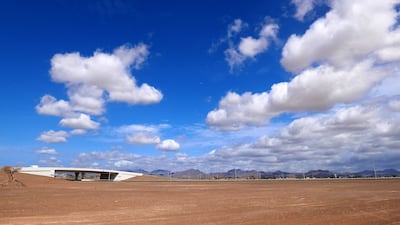 Clouds roll across the UAE's landscape.