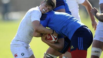 Jack Maunder of England during the SA Schools 2015 match between England Under-18 and France Under-18 at City Park on August 07, 2015 in Cape Town, South Africa. Ashley Vlotman / Gallo Images