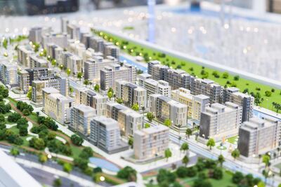 Riviera by Azizi at Cityscape Abu Dhabi 2019. The company offers post-handover payment plans on select projects. Reem Mohammed / The National