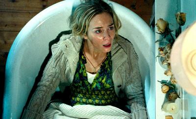 Emily Blunt in 'A Quiet Place'. Courtesy Paramount Pictures