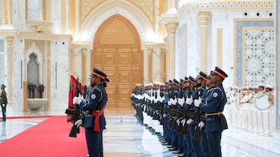 The UAE Honour Guard. Crown Prince Court - Abu Dhabi