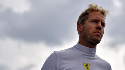 Sebastian Vettel is 30 points behind Lewis Hamilton with seven races of the season to go. AFP