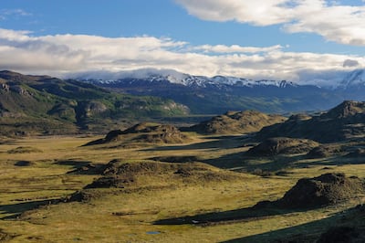 Steppe landscape in Patagonia Park, Valle Chacabuco, Aysen, Chile. Getty Images