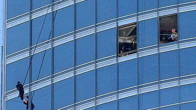 Tom Cruise, left, stars in Mission: Impossible. Pawan Singh / The National