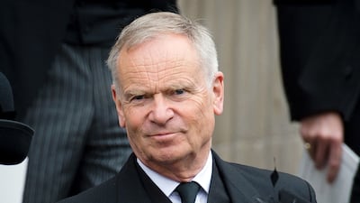 Pictured leaving St Paul's Cathedral in 2013 at the end of Margaret Thatcher's funeral in London. AFP